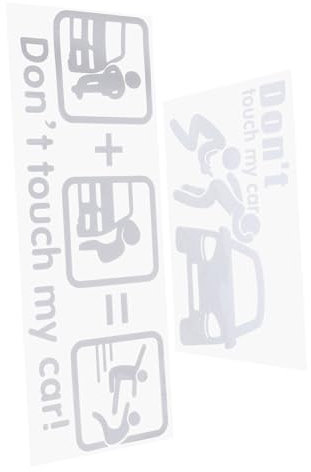 iplusmile 2blätter Bögen Mit Reflektierenden Autoaufklebern Berühre Mein Auto Nicht Als Fensteraufkleber Und Autodekoration Geeignet