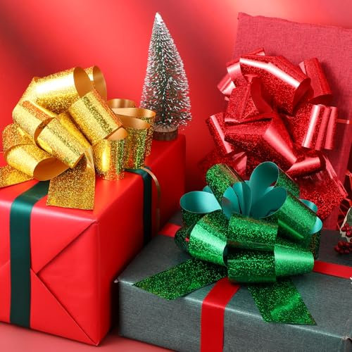 AOZUO 12 Stück Geschenk Schleife Schultüte,Bunt Schleifenband Schultüte Geschenkschleife Geschenkband Geschenke Tüten Dekorieren für Basteln Verpacken Hochzeit Geburtstag Weihnachten