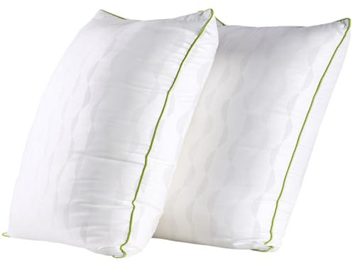 HKYLRAN Bedding KopfKissen (2er Set), 80 x 80 cm Schlafkissen, Atmungsaktiv et Weich Kissen
