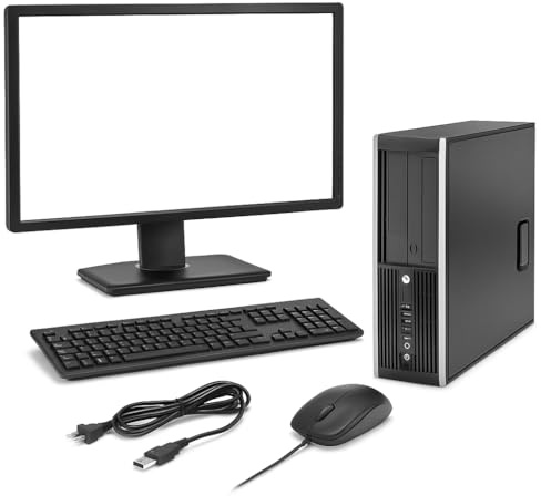 Poste Informatique | Ordinateur de bureau Core i5 | 8 Go RAM | SSD 240 Go | Écran 23 Full HD | WiFi | Clavier & Souris | Compatibile Windows 11 Pro | Multimédia, Silencieux & Rapide Reconditionnée