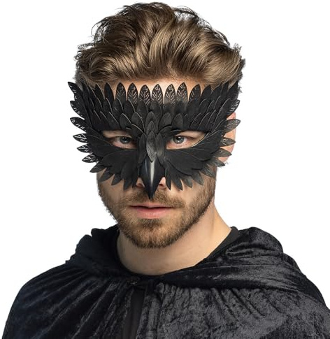 Boland - Maske Rabe, Kostüm Zubehör
