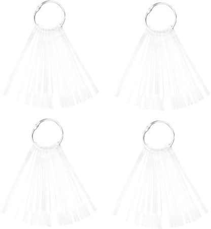 DIYEAH Planches D'entraînement Nail Art 150 Pièces Plastique Forme Éventail Nuancier pour Ongles Facile Comparaison des Couleurs Usage Professionnel ou Personnel