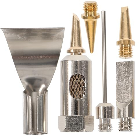 LALAFINA Embouts Métalliques pour Fer à Souder à Butane, Set de Pointes pour Soudage Gaz, Adapté aux Travaux de Réparation et Bricolage Domestique
