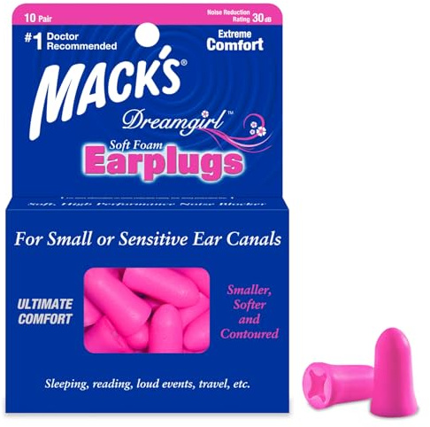 MACK'S® Dreamgirl Soft Foam Earplugs (10 Pairs)