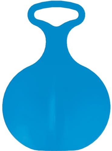 Prosperplast Schneerutscher Porutscher Tellerrutscher Rutschbob in Blau – robuster Rodelteller aus Kunststoff für Kinder – kompakt, leicht, sicher – ideal für den Schneespaß | 46,5 x 33,5 x 1,5 cm