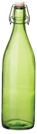 Bormioli Rocco Giara Green Glass Swing Top Bottle