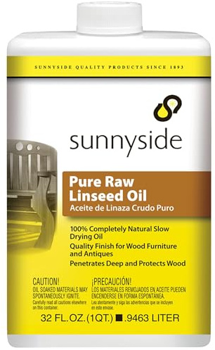 Sunnyside Corporation 87332 Pure Raw Linseed Oil, Quart