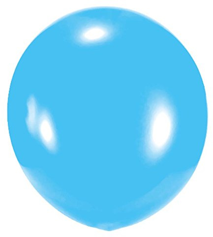 Riesenluftballon von Ballonpoint - Ø165cm /66inch, Umfang 450cm unbedruckt, Ballonfarbe HELLBLAU, XXL Riesenluftballon / Jumboballoon Typ R450 -103-00 inkl. Spezialballonverschluss (Klammer ZRBV15). Hergestellt in Österreich
