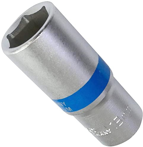 AERZETIX - C4220 - Steckschlüssel einsatz - nuss 6 kant 3/8-18mm - tief lange professionelle hochwertige erweitert - Stahl CrV