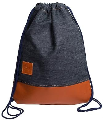 Manufaktur13 Denim Sports Bags - Jeans Turnbeutel, Rucksäcke, Gym Bags, Backpacks, Sportbeutel, Jutebeutel, Tasche (M13)