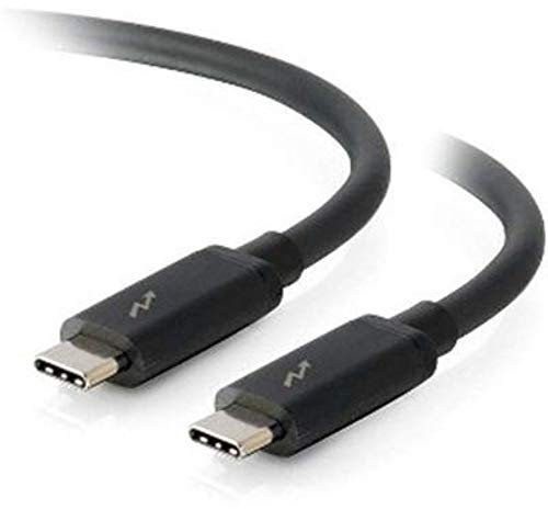 C2G 28841 Thunderbolt 3 USB-C Male to USB-C Male Cable, 20Gbps and 4K 60Hz Video, Black (3 Feet, 0.91 Meters)