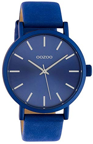 Oozoo - Timepieces Damen Uhr | Armbanduhr Damen mit Lederarmband | Moderne Uhr für Frauen | Edle Analog Damenuhr in rund (38mm Gehäuse)