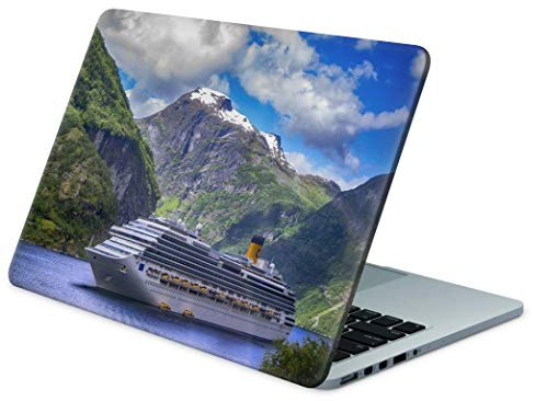 Skins4u Folie Sticker Skin Vinyl Aufkleber mit farbenfrohen Motiven für bis 17.3 Zoll 42x30cm Laptop Skin Decal Cover Fjorde