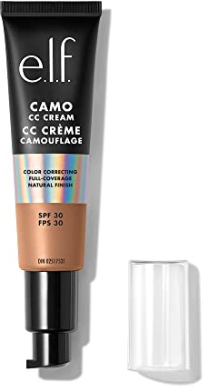 e.l.f. Camo CC Cream, Fond de teint correcteur de couleur avec SPF 30, taille moyenne 375 N, 30 g