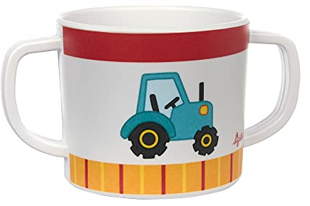 sigikid 25236 Melamintasse, Traktor Mädchen und Jungen empfohlen ab 36 Monate mehrfarbig