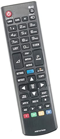 AULCMEET AKB74475404 - Mando a distancia de repuesto compatible con LG LED OLED TV 50LF5800, 55UF695V, 32LF580V, 28LF491U, 32LF5800, 42LF580V, 50LF580V, 60UF695V 40UF695V V 49UF 695 V, 55LF580 V