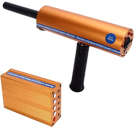 AKS Metalldetektor, Metalldetektor für Erwachsene 1400 Meter Professionelles Handgerät mit Hoher Empfindlichkeit, Wiederaufladbarer Unterirdischer Metallfinder, Schatzsucher für Gold, Silber,(EU)