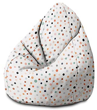DreamRoots Sitzsack Kinder mit füllung - Bodenkissen Kinder Sitzsack - Kinderzimmer 70 x 70 x 105 cm - Bean Bag Kinder - Bubibag - Kindersitzsack - Sitzkissen Boden