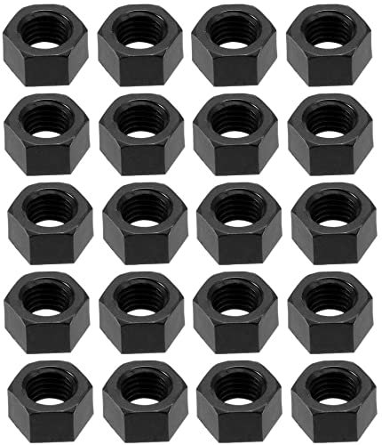 XYWHPGV Nylon Sechskantmutter, M12x1.5mm Metrisches Grobgewinde Sechskantmuttern, 25 Stück Schwarz(1705c 3f5c7 08c6d d637d 76798 615e0