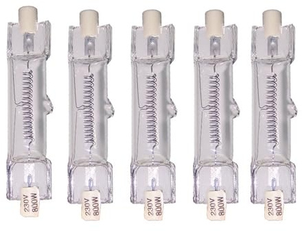 ADZJOY YFlifangting 5pcs DXX 230V 800W Red Head Light Bulb Double End Metal Halide Lamp R7S Film Photography Soft Light 3200K Warm White Light Bulb