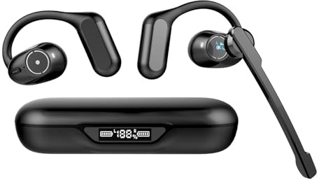 BANIGIPA Open Ear Wireless Earbuds Kopfhörer mit abnehmbarem Bügelmikrofon