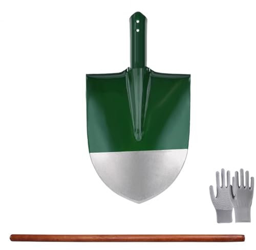 JOCHEN Pelles de Jardin, Petite Pelle, Pelle de Chantier, Pelle Pointue, pour Le Camping, Les Bordures, pelles compactes en métal à Haute Charge, Mini Pelle Outil de Jardin (E)