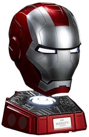 HiPlay KB20090 Killerbody 1/1 Iron Man MK5 Helmet, Electric Voice Control, Transformation Mask Wearable + Speaker Stand, Cosplay, Painted, Finished Product