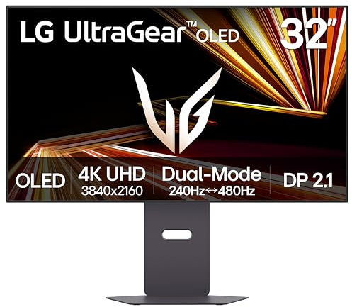 LG UltraGear 32GX870A-B 32 OLED UHD4K 240Hz Height Adj Gaming Monitor w Speaker