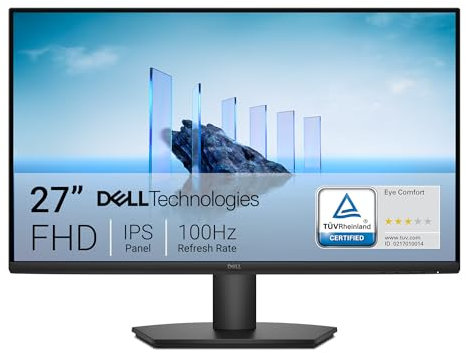 Dell 27 Monitor - SE2725HM, Full HD (1920x1080), 100Hz, IPS, 5ms, VESA (100x100mm), HDMI, VGA, 3 Year Warranty, Black