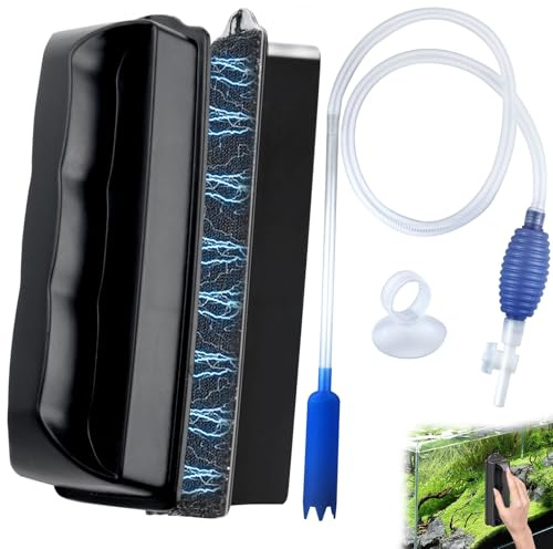 JNZLT Aquarium Scheibenreiniger Magnet, Aquarium Scheibenreiniger Magnetischer Fensterreiniger Reinigungswerkzeug zur Reinigung von Fenstern Glastüren Aquarien