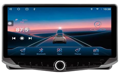 10.88 inch QLED Android Car Radio Stereo for Renault Master Nissan NV400 Opel Movano 2 2019-2023 Head Unit GPS Navi WIFI BT Carplay SWC Phone Holder Type C Charging