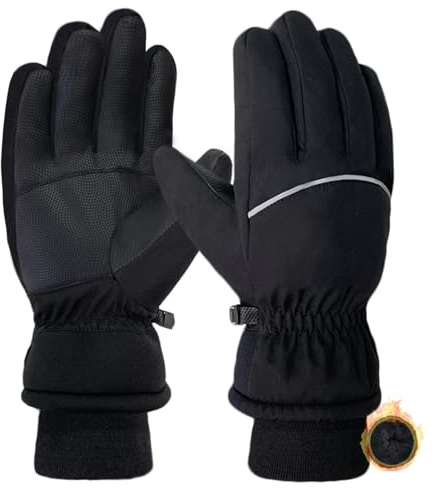lifwimner WinterHandschuhe Damen Warme Fahrradhandschuhe Herren Wasserdicht Touchscreen Thermo Handschuhe Winddichte für Wandern Radfahren