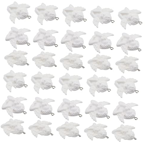 HOMSFOU 30 pezzi Pendenti Decorativi Resina Forma Barocco per Gioielli Fai da Te Accessori Eleganti per Orecchini Portachiavi e Decorazioni Artigianali