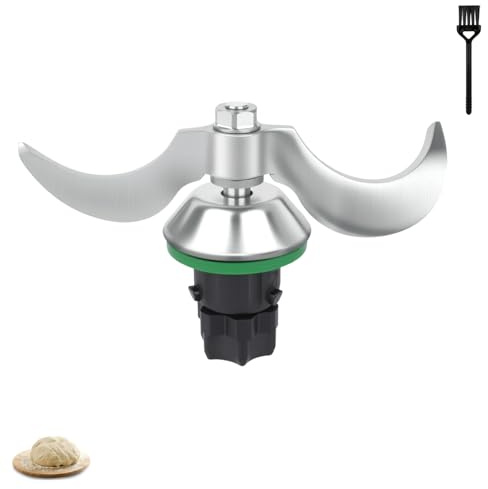 XUNNIU Teigmesser für Thermomix TM6 TM7 TM5, Edelstahl Knethaken Mixmesser | Ersatz Zubehör für Vorwerk Küchenmaschine, Effizientes Kneten, Kein Teig-Rückstand, Leichte Reinigung, Hefeteig Pizza Brot