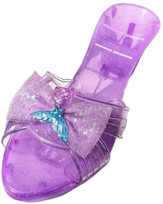 F Fityle Princess Shoes Fancy Dress Portable Costume Accessories Footwear Jelly Sandals for Themed Party Childrens Day Little Girls