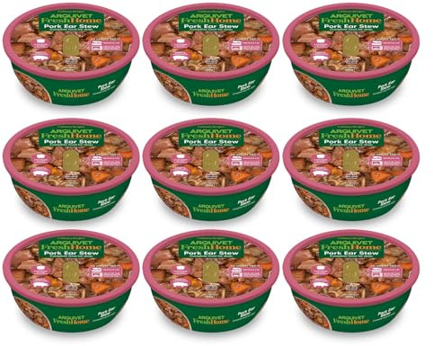 ARQUIVET Pack 9 Unidades - FreshHome - Estofado de Oreja de Cerdo para Perro - 280g - Alimento húmedo Completo para Perros