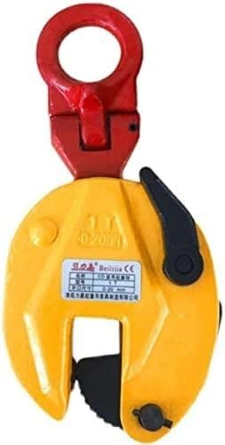Pinza elevadora para piedra Abrazadera de placa vertical industrial, capacidad de carga de 0,8/1/2/3/5 toneladas, ajuste de apertura de mordaza, equipo de elevación y manipulación(1T)