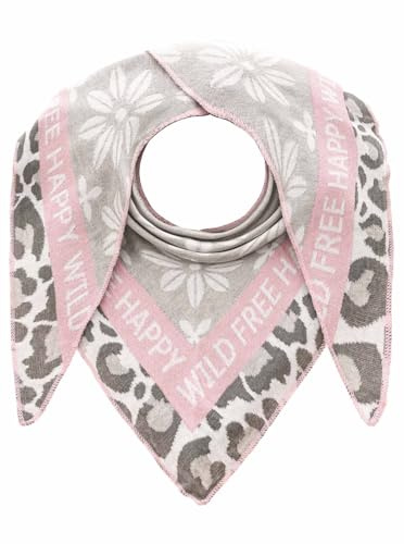 Zwillingsherz Damen Schal Dreieckstuch Dreieckschal Modelle Leo, Luxus Grafik, Summer Lacey, Zebra u. a. kuschelig weich Baumwolle Polyester großes warmes Halstuch Frühling Herbst Winter