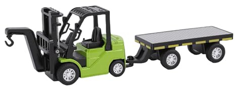 Julihai Mini Carrello Elevatore RC 1:64, Carrello Elevatore Telecomandato Bluetooth APP con Rotazione di 360 Gradi, per Collezionisti e Appassionati (GREEN)