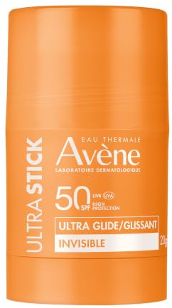 AVÈNE Sonnenpflege - Ultra Glide Stick LSF 50 - Unsichtbarer Schutz für Lippen & Narben - Mit Vitamin E & Glycerin - Extra wasserfest - Klebt nicht - Handliches Format - 20 g