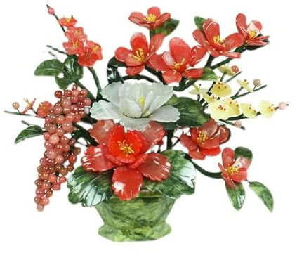 Bonsaï Artificiel Décor de Fausses Plantes, Panier Fleurs Jade bonsaï Chinois for la décoration du Salon Maison Plantes artificielles
