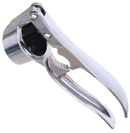 Toyvian Spremiaglio e Schiaccia Aglio in Acciaio Inox Extra Large, Utensile da Cucina Pratico e Confortevole per Preparazioni Veloci
