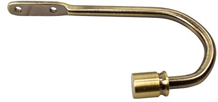 iso-design Raffbügel aus Metall in Messing Antik, 2er Set