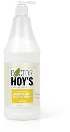 DOCTOR HOY'S Natural Arnica Boost Recovery Cream, Bruise and Muscle Pain Relief Cream, Topical Homeopathic Formula with Arnica Montana for Rapid Bruise Relief (32 Fl Oz)