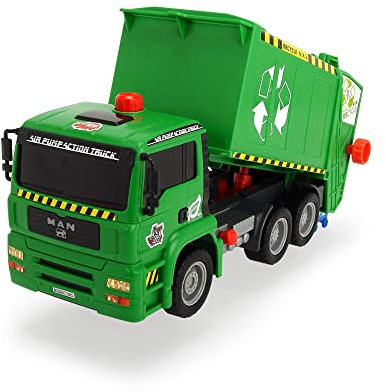 Dickie Air Pump Recycle/Garbage Truck Toy with Dustbin