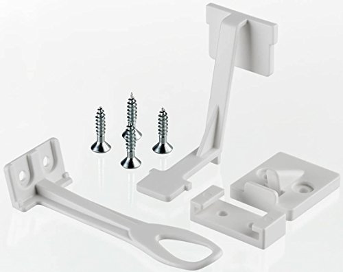 reer 71010 Kindersicherung nach DIN EN 16948, Schrank- und Schubladensicherung, einfache Befestigung mit beiliegender Montagehilfe