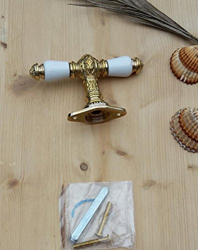 Graf von Gerlitzen Antik Messing Fenster Griff Griffe Fenstergriff Fensterolive F47P
