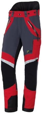 PSS Schnittschutzhose X-Treme Light Rot/Schwarz Größe 106 schlank und groß