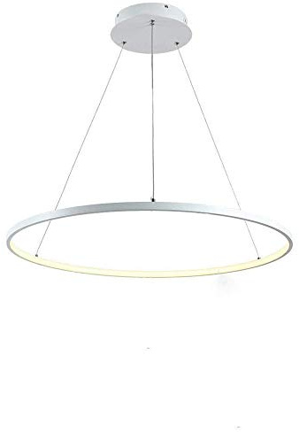 LED 30W Pendelleuchte Esstisch Dimmbar Pendellampe Höhenverstellbar Rund 3 Ringe Hängeleuchte esszimmer Kurve Design Hängelampe mit Fernbedienung für Wohnzimmer Küche Büro Φ60cm