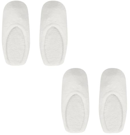 THIRSTY TOWELS Cloud 9 Turkish Spa Slippers - Plush, Washable, Non-Slip Terry Slippers for Women, Men, Kids & Guests, Unisex House Shoes, Holiday Gift | (2-Pack Small (5/6), Sand)